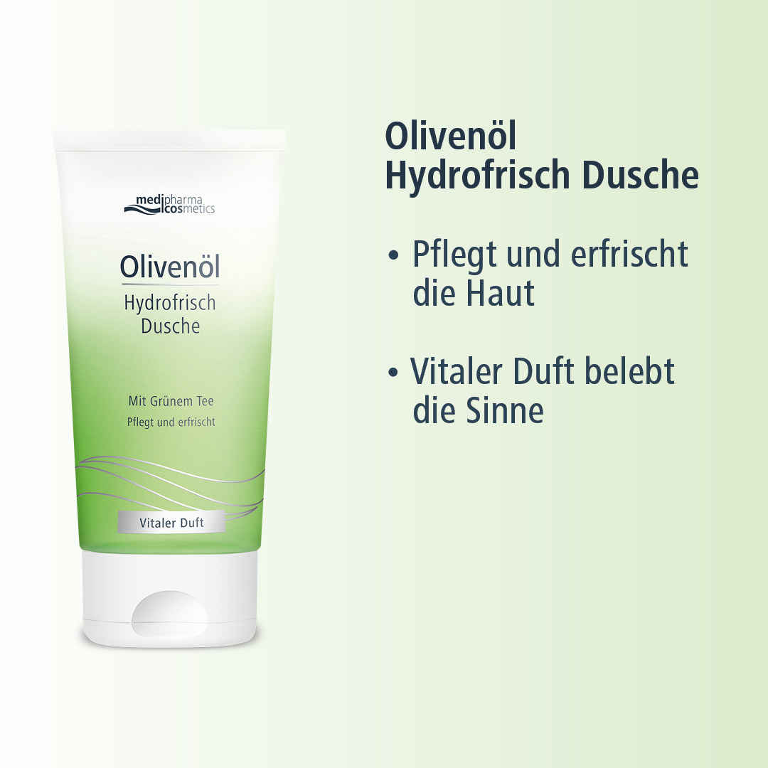 ポレーションホームケアセット【専用エッセンス付き】 Olivenöl Hydrofrisch Dusche | Medipharma